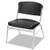 Rough N Ready Wide-format Big And Tall Stack Chair, Supports 500lb, 18.5" Seat Height, Black Seat/back, Silver Base, 4/carton