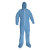 A65 Zipper Front Hood And Boot Flame-resistant Coveralls, Elastic Wrist And Ankles, 2x-large,blue,  25/carton