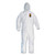 A20 Elastic Back, Cuff And Ankles Hooded Coveralls, 4x-large, White, 20/carton