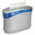 Reveal Countertop Folded Towel Dispenser, 13.3 X 5.2 X 9, Soft Gray/translucent Blue