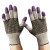 G60 Purple Nitrile Gloves, 230 Mm Length, Medium/size 8, Black/white, Pair