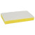 Light-duty Scrubbing Sponge, #63, 3.6 X 6.1, 0.7" Thick, Yellow/white, 20/carton