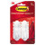 General Purpose Designer Hooks, Medium, Plastic, White, 3 Lb Capacity, 2 Hooks And 4 Strips/pack