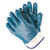 Predator Premium Nitrile-coated Gloves, Blue/white, Large, 12 Pairs