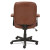 Swivel/tilt Bonded Leather Task Chair, Supports 250 Lb, 16.93" To 20.67" Seat Height, Chestnut Brown Seat/back, Black Base