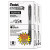 Energel-x Gel Pen, Retractable, Fine 0.5 Mm Needle Tip, Black Ink, Clear/black Barrel, 24/pack