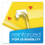 Colored Reinforced Hanging Folders, Letter Size, 1/5-cut Tabs, Yellow, 25/box