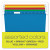 Extra Capacity Reinforced Hanging File Folders With Box Bottom, 2" Capacity, Letter Size, 1/5-cut Tab, Assorted Colors,25/bx