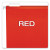 Extra Capacity Reinforced Hanging File Folders With Box Bottom, 2" Capacity, Letter Size, 1/5-cut Tabs, Red, 25/box