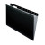 Colored Reinforced Hanging Folders, Legal Size, 1/5-cut Tabs, Black, 25/box