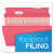 Colored Reinforced Hanging Folders, Legal Size, 1/5-cut Tabs, Pink, 25/box