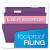 Colored Reinforced Hanging Folders, Legal Size, 1/5-cut Tabs, Violet, 25/box