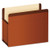 Premium Reinforced Expanding File Pockets, 5.25" Expansion, Legal Size, Red Fiber, 5/box