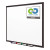 Classic Series Porcelain Magnetic Dry Erase Board, 36" X 24", White Surface, Black Aluminum Frame
