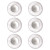 Glass Magnets, Large, Clear, 0.45" Diameter, 6/pack