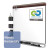Prestige 2 Duramax Magnetic Porcelain, 48" X 36", White Surface, Mahogany Finished Fiberboard/plastic Frame
