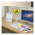 Infinity Magnetic Glass Dry Erase Cubicle Board, 30" X 18", White Surface