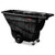 0.5 Cu Yd Structural Foam Tilt Truck, Standard Duty, 850 Lb Capacity, Black