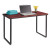 Steel Desk, 47.25" X 24" X 28.75", Cherry/black