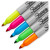 Neon Permanent Markers, Fine Bullet Tip, Assorted Colors, 5/pack