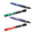 2-in-1 Dry Erase Markers, Fine/broad Chisel Tips, Assorted Primary Colors, 4/pack