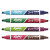 2-in-1 Dry Erase Markers, Fine/broad Chisel Tips, Assorted Secondary Colors, 4/pack