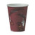 Paper Hot Drink Cups In Bistro Design, 8 Oz, Maroon, 50/pack