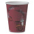 Paper Hot Drink Cups In Bistro Design, 12 Oz, Maroon, 50/pack