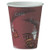 Paper Hot Drink Cups In Bistro Design, 8 Oz, Maroon, 500/carton