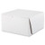 White One-piece Non-window Bakery Boxes, 10 X 10 X 5.5, White, Paper, 100/carton