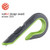 Box Cutters, Double Sided, Replaceable, 1.29" Stainless Steel Blade, 7" Nylon Handle, Gray/green