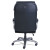 Cosset Big And Tall Executive Chair, Supports Up To 400 Lb, 19" To 22" Seat Height, Black Seat/back, Slate Base