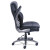 Cosset Mid-back Executive Chair, Supports Up To 275 Lb, 18.5" To 21.5" Seat Height, Black Seat/back, Slate Base