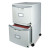 Two-drawer Mobile Filing Cabinet, 2 Legal/letter-size File Drawers, Gray, 14.75" X 18.25" X 26"