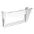 Wall File, Letter Size, 13" X 4" X 7", Clear