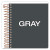 Gold Fibre Personal Notebooks, 1-subject, Medium/college Rule, Designer Gray Cover, (100) 7 X 5 Sheets