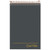 TOP20808 Gold Fibre Steno Pads, Gregg Rule, Designer Diamond Pattern Gray/gold Cover, 100 White 6 X 9 Sheets