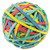 Rubber Band Ball, 3" Diameter, Size 32, Assorted Colors, 260/pack