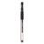 Comfort Grip Gel Pen, Stick, Fine 0.5 Mm, Black Ink, Clear/black Barrel, Dozen