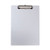 Aluminum Clipboard With Low Profile Clip, 0.5" Clip Capacity, Holds 8.5 X 11 Sheets, Aluminum