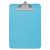 Plastic Clipboard With High Capacity Clip, 1.25" Clip Capacity, Holds 8.5 X 11 Sheets, Translucent Blue