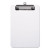 Plastic Clipboard With Low Profile Clip, 0.5" Clip Capacity, Holds 5 X 8 Sheets, Clear