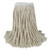 Banded Cotton Mop Heads, Cut-end, 20oz, White, 12/carton