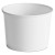 Paper Food Containers, 64 Oz, White, 25/pack, 10 Packs/carton