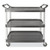 Xtra Utility Cart With Open Sides, Plastic, 3 Shelves, 300 Lb Capacity, 20" X 40.63" X 37.8", Gray