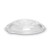 Caterline Pack N' Serve Plastic Lids, Dome Lid, 10" Diameter X 1.38" H, Clear, 25/carton