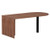 Alera Valencia Series D-top Desk, 71" X 29.5" X 29.5", Modern Walnut