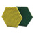 Dual Purpose Scour Pad, 5 X 5, Green/yellow, 15/carton