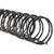 Wirebind Spines, 1/4" Diameter, 55 Sheet Capacity, Black, 100/box
