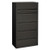 Brigade 700 Series Lateral File, 4 Legal/letter-size File Drawers, 1 File Shelf, 1 Post Shelf, Charcoal, 36" X 18" X 64.25"